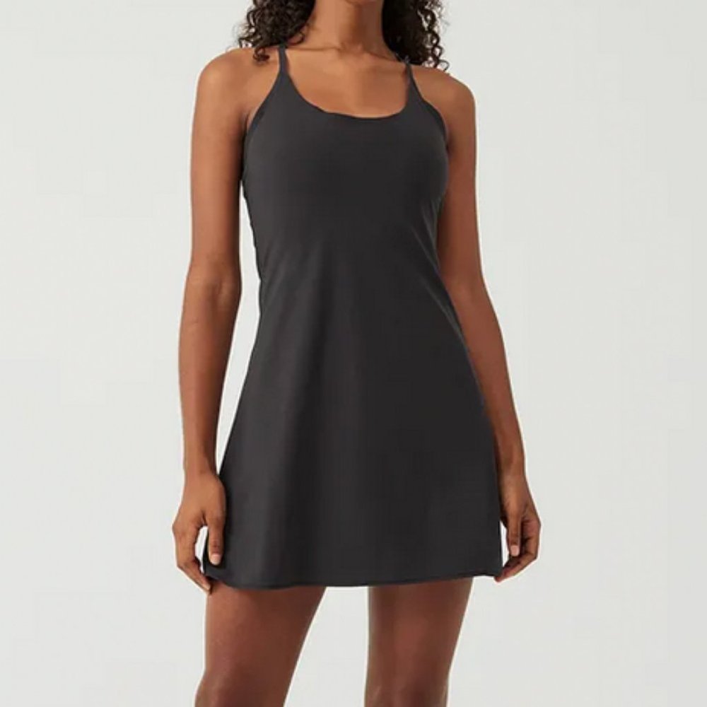 Outdoor Voices Exercise Dress in Black, Size M